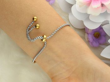 Elegancka bransoletka Nomination Italy Milleluci z zawieszką w kształcie gwiazdki. Stal szlachetna platerowana złotem, wysadzana cyrkoniami, regulowana długość 14–19 cm. Idealny prezent (1).jpg